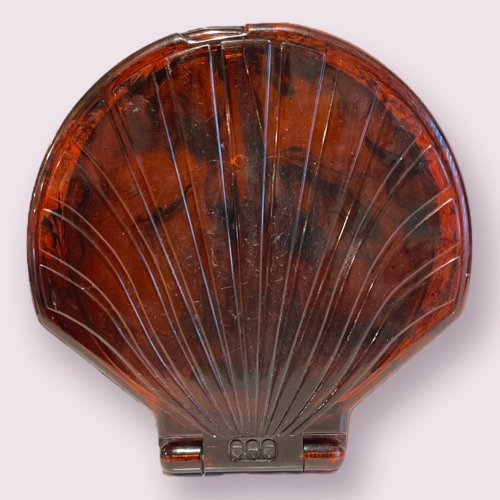 Vintage Lucite Shell Mirror